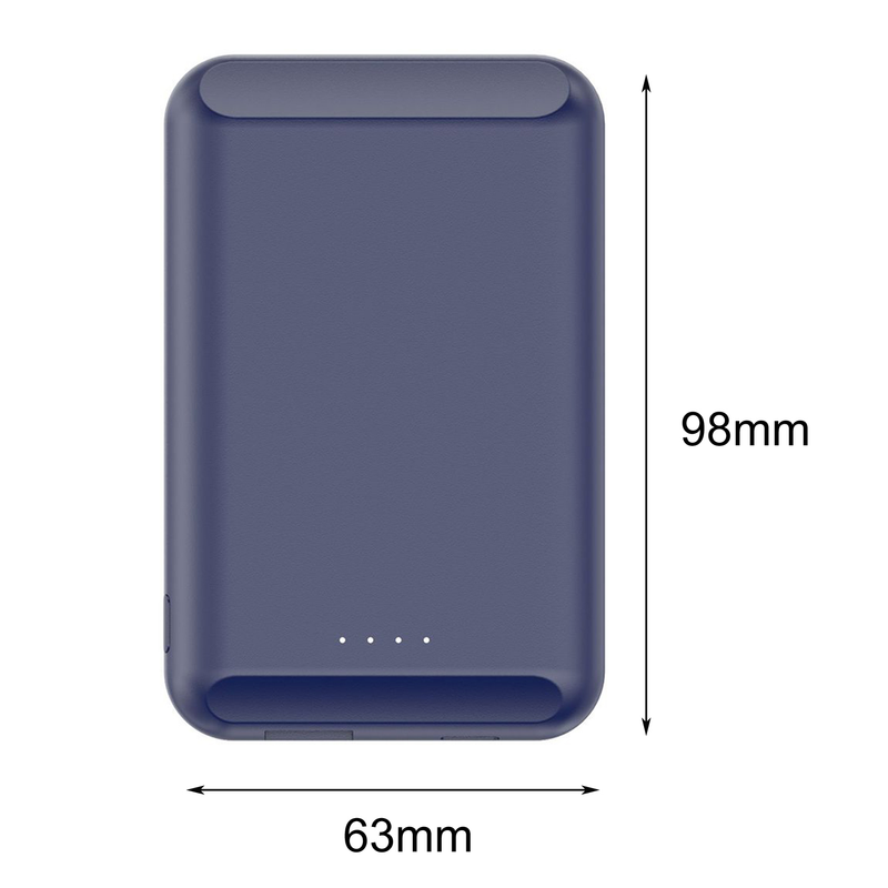 Bezdrátová nabíječka Kunjiuyou Mini Rychlé nabíjení Přenosná 15W magnetická power banka pro notebook – černá_voghion.com