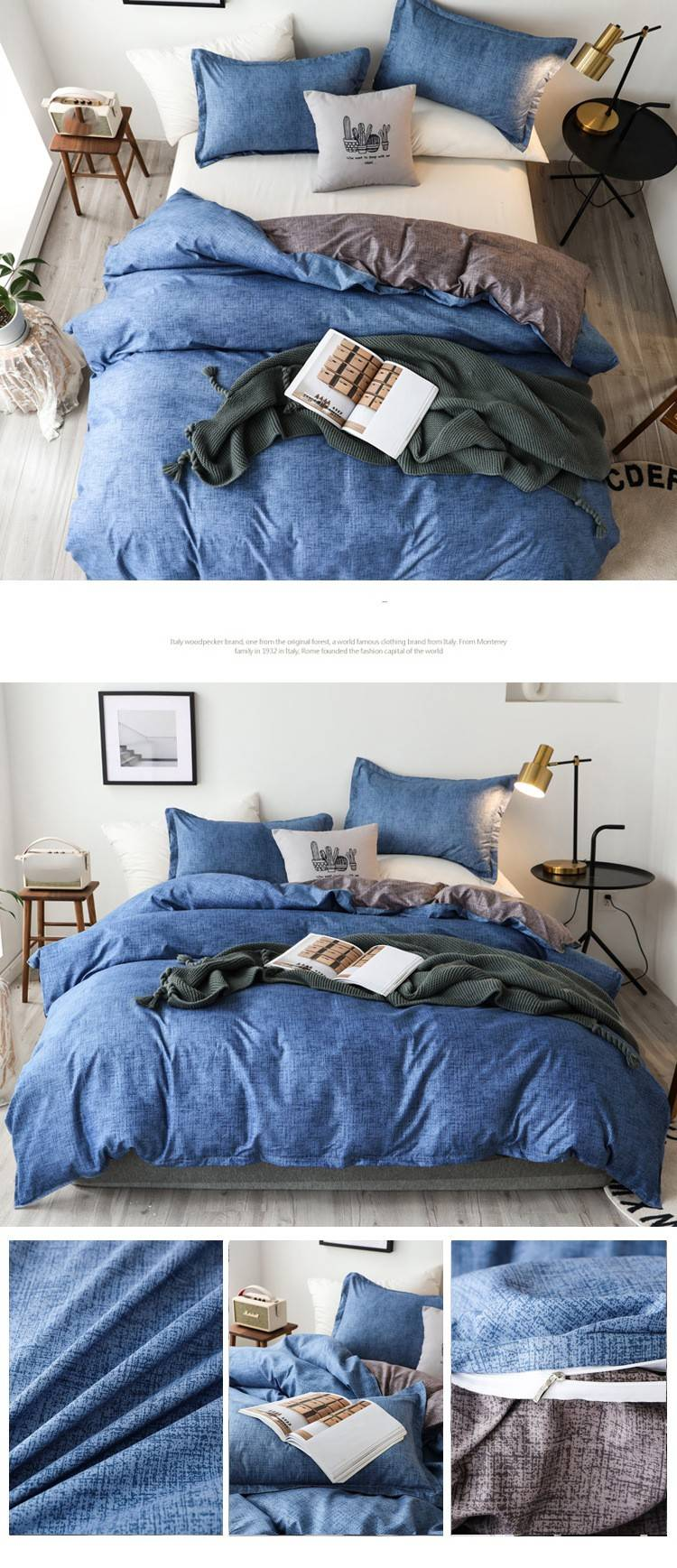 Soft Fiber Coco Printed Duvet Cover Three - Piece Set - Active Printing - Multiple Sizes_voghion.com