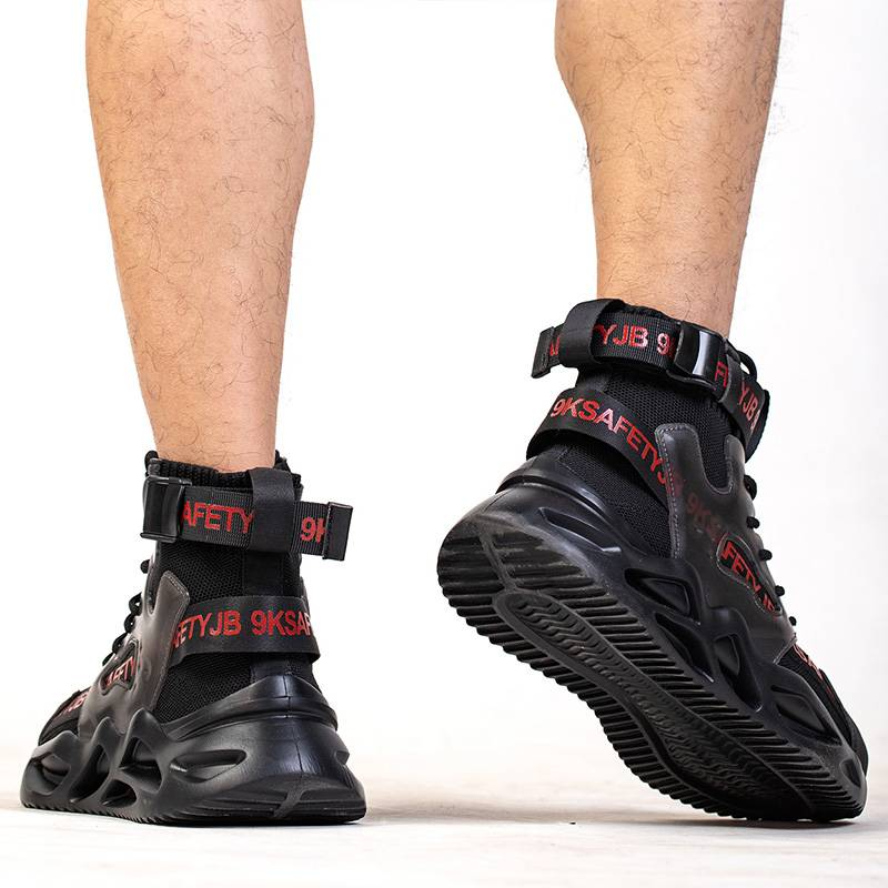 Men Work Safety Shoes Anti-puncture Working Sneakers Male Indestructible Work Shoes Men Boots Lightweight Men Shoes Safety Boots_voghion.com