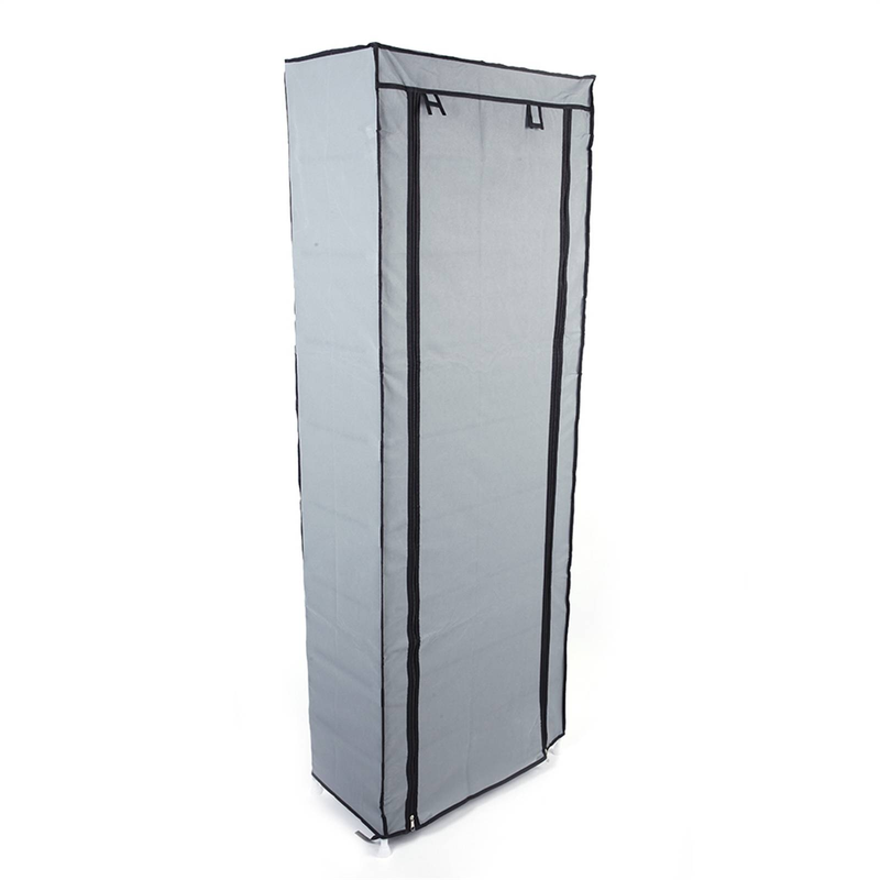 Étagère à chaussures non tissée à 10 niveaux et 9 cubes – Organiseur de rangement compact gris café pour l'entrée, le placard et la chambre_voghion.com