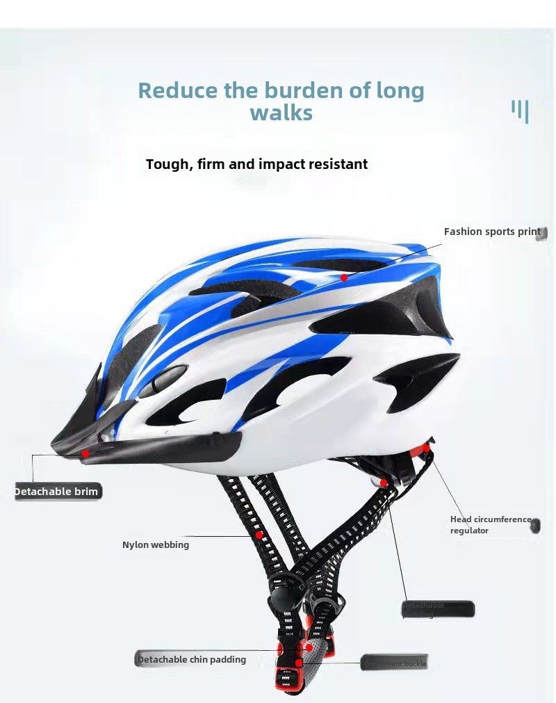 Outdoor Riding Integrated Helmet Porous Breathable Ultra-light Summer Unisex Size Adjustable Helmet_voghion.com