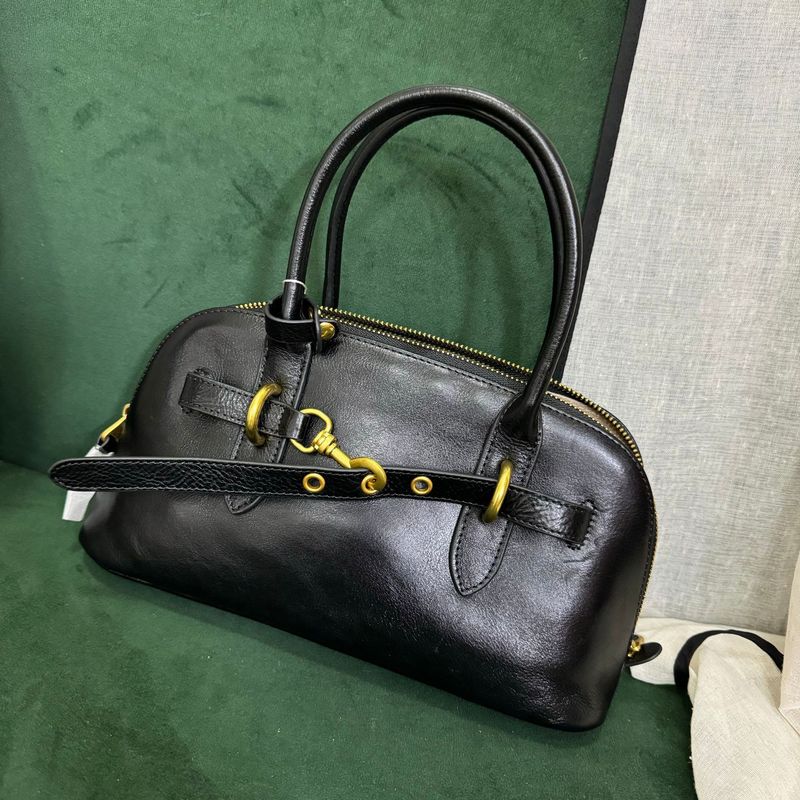 Oberschicht aus pflanzlich gegerbtem Rindsleder mit Baumpaste, Nische, Frühherbst, High-End-Umhängetasche für Pendler, vielseitige Handtasche_voghion.com
