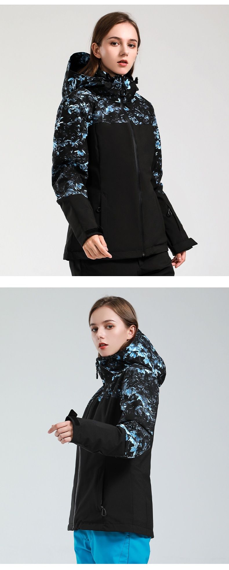 001 2022 Nuovo Inverno Donna Giacca da Sci Antivento Impermeabile Resistente all'Usura Imbottita Calda Giacca da Snowboard Neve Cappotto_voghion.com