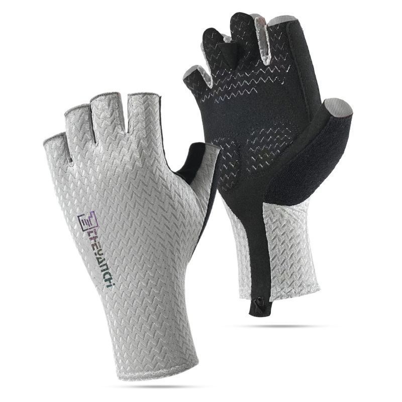 Riding Gloves For Summer Road Semi Finger Mountain Biking, Men's And Women's Cycling, Sun Protection, Shock Absorption,_voghion.com