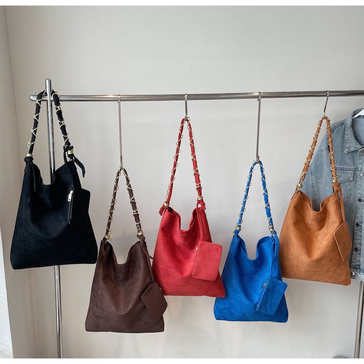 Sac à main tendance et décontracté, sac fourre-tout simple à grande capacité, sac à bandoulière._voghion.com