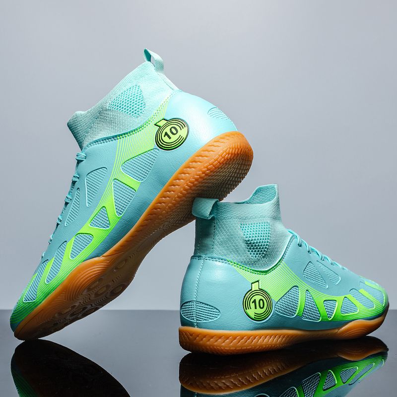 Men's and women's football shoes high top new long and short nail sneakers_voghion.com