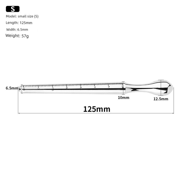 Sexy Smooth Stainless Steel With Scale Horse Eye Stick Novice White Open Urethral Expansion Masturbation Device Male And_voghion.com