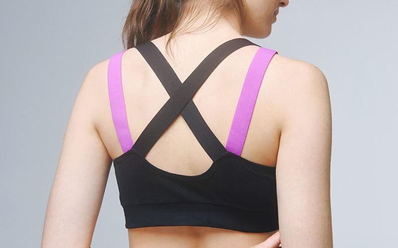 Women's Everyday Comfort Traceless Shapewear Bra Back Cross Straps Shockproof Seamless Tiny Tank_voghion.com