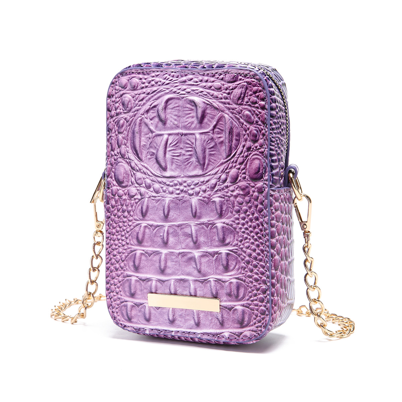 Pochette portefeuille rétro à bandoulière pour appareil photo et téléphone portable, motif crocodile Brahman, pour sac d'été, joli cadeau pour maman_voghion.com