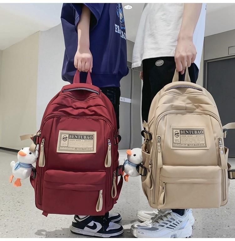 Mochila sencilla y atractiva para exteriores, portátil, para hombres y mujeres, ideal para estudiantes de primaria, secundaria y universidad._voghion.com