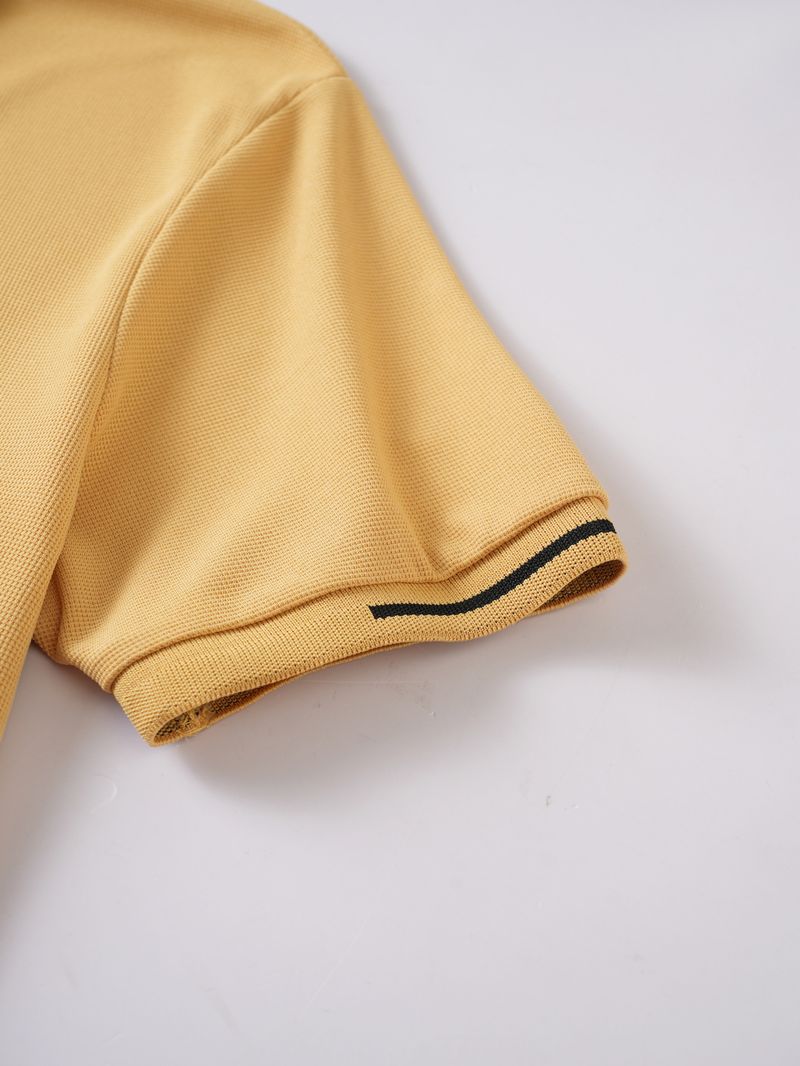 2025 Summer Men Polo T-Shirt Men Casual Polo Shirt Male Short Sleeves Tops Tees Men Stripe Pattern Print Button T Shirt_voghion.com