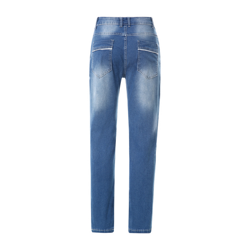 Männer Solide Stretch Gerade Jeans Männer Schnurrbart Effekt Taschen Denim Cargo Hosen Beiläufige Lose Pantalones Hombre Hosen_voghion.com