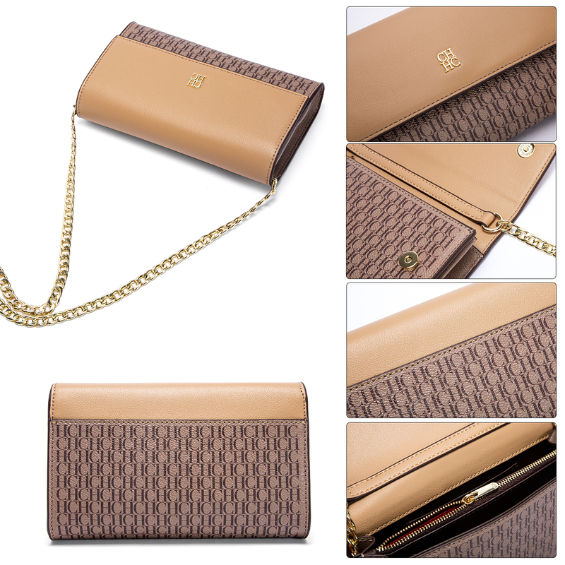 CHCH Pochette piccole da donnaBorse a tracolla e borsette da polso in paglia con tracolla a catena Borsa a tracolla casual elegante_voghion.com