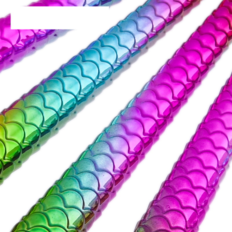 5-teiliges Make-up-Pinselset im Meerjungfrauen-Stil, Beauty-Tools, Pinsel für losen Puder, Fischschwanz GUJHUI_voghion.com