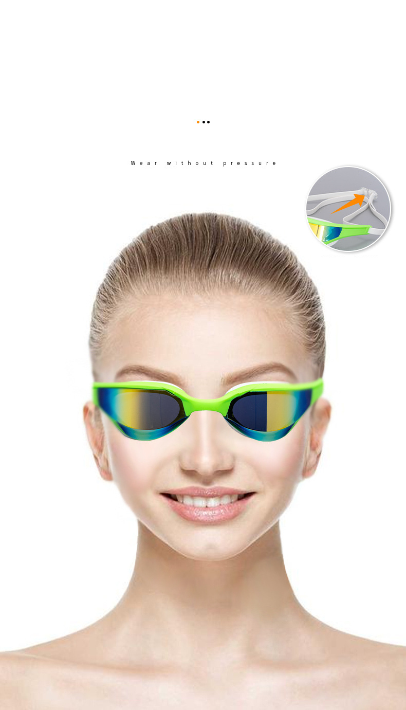Neue Mode professionelle Rennbrille High Definition Anti-Fog wasserdichte Schwimmbrille explodierte_voghion.com