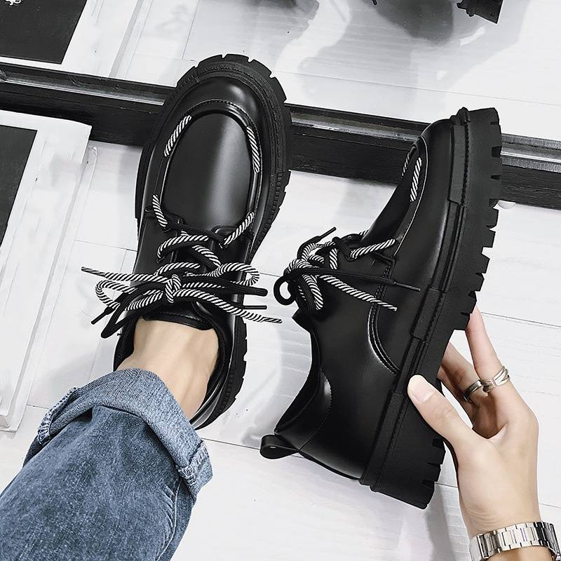 Herrenschuhe neue Lederschuhe Wald Low Top kleine Lederschuhe Jugend Freizeitschuhe Martin Schuhe Schuh_voghion.com