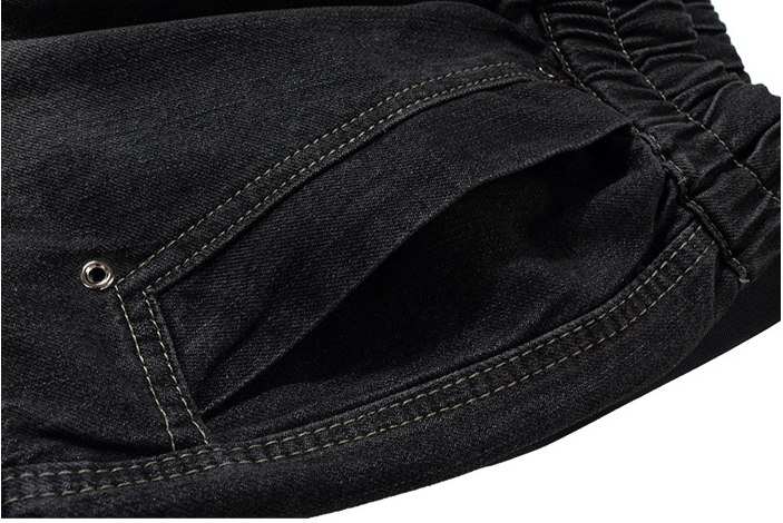 Pánské oblečení American High Street Vibe Seprané roztřepené denimové kraťasy Raw Edge, trendy značkové vícekapsové pracovní kraťasy, volné kraťasy_voghion.com