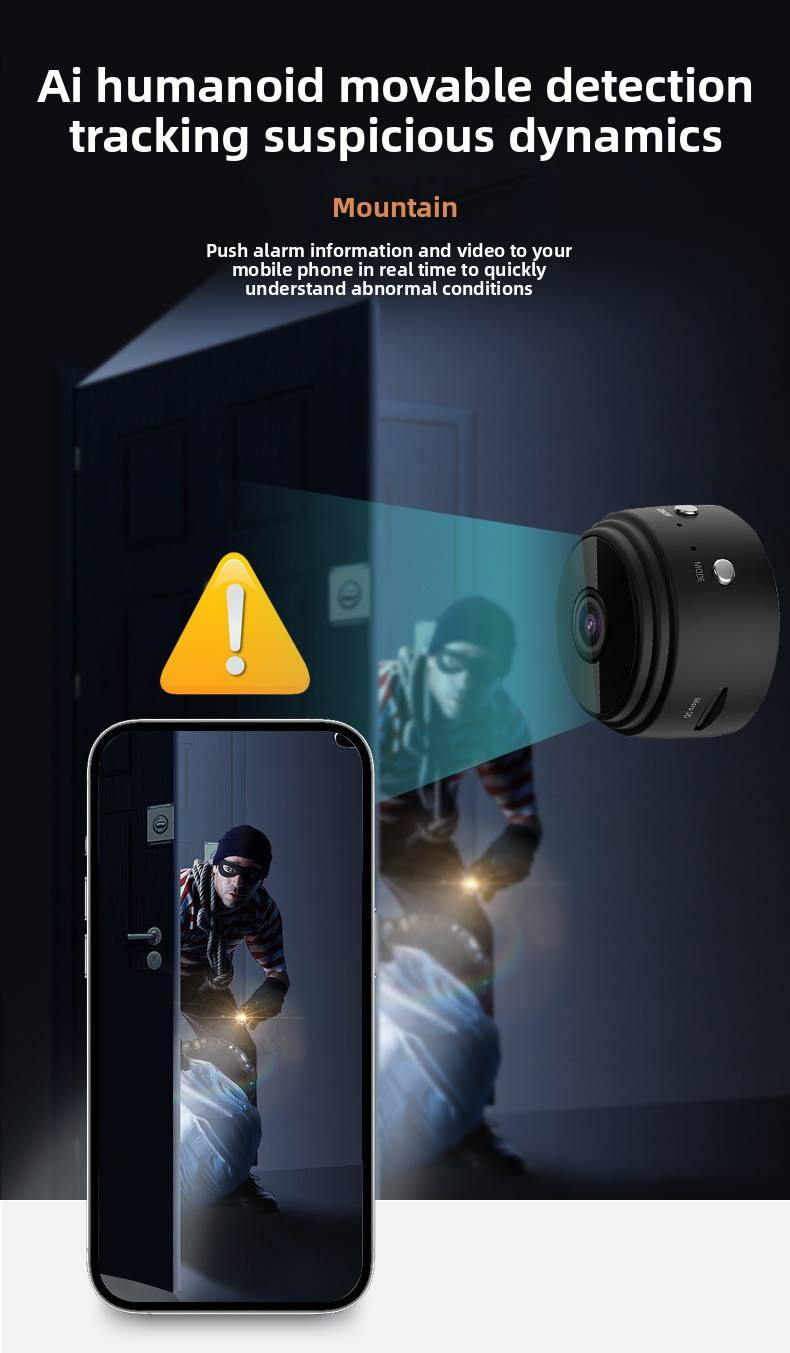 Cámara de seguridad WiFi magnética - 2K HD para interiores y exteriores, detección de movimiento inteligente, visión nocturna, audio bidireccional (IP65, resistente a la intemperie, almacenamiento en la nube/SD)_voghion.com
