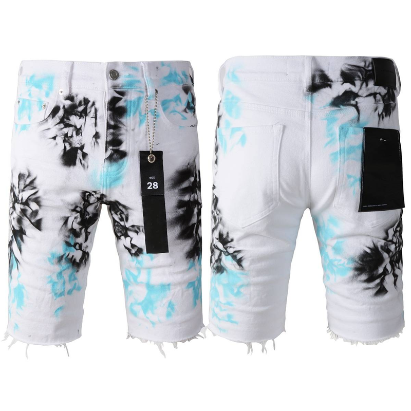 Distressed Light Wash Denim Shorts - High Waist Casual Streetwear Jeans For Women & Men (Multiple Colors & Sizes Available)_voghion.com