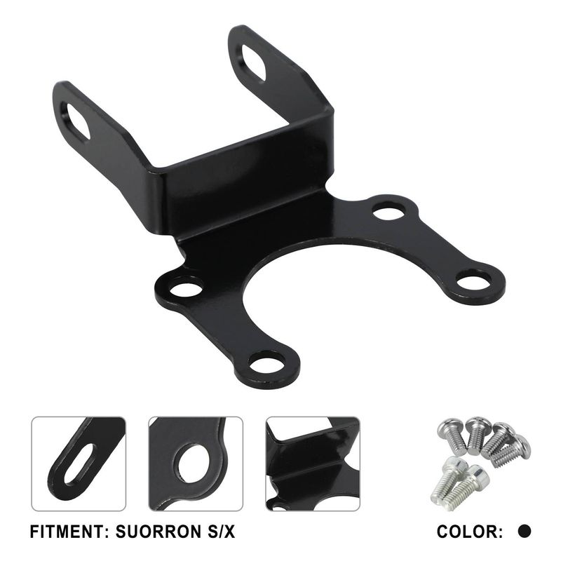 Motorfiets koplamp montagebeugel - Robuuste verstelbare lamphouder voor X/S-serie motoren - Duurzame zwarte poedercoating_voghion.com
