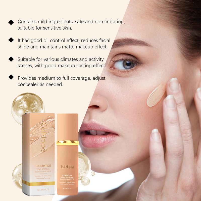 Warm is naturally light and thin, concealer moisturizing liquid foundation glows with youth_voghion.com