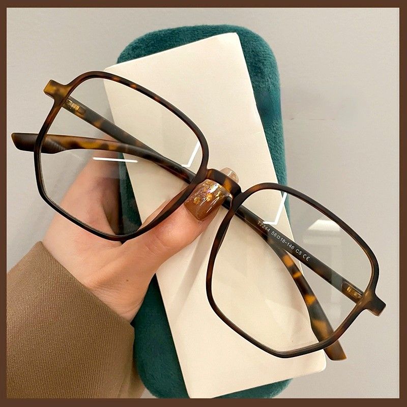 Occhiali da vista grandi quadrati alla moda, anti-luce blu, da donna, per computer, da gioco, classici, trasparenti_voghion.com