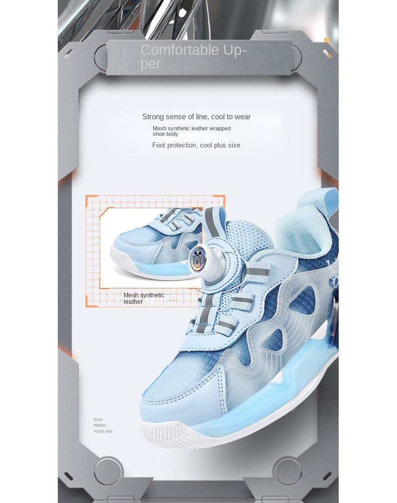 BOBDOG Kinderschuhe Kinderschuhe Jungen 2024 Frühling Mesh atmungsaktiv große Kinder Tennisschuhe Boardschuhe Mädchen Sportschuhe_voghion.com