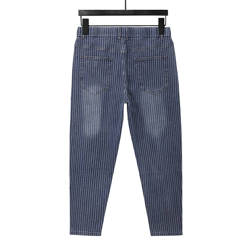 Herrenbekleidung Plus Size Elastische Trendy Taille Jeans_voghion.com