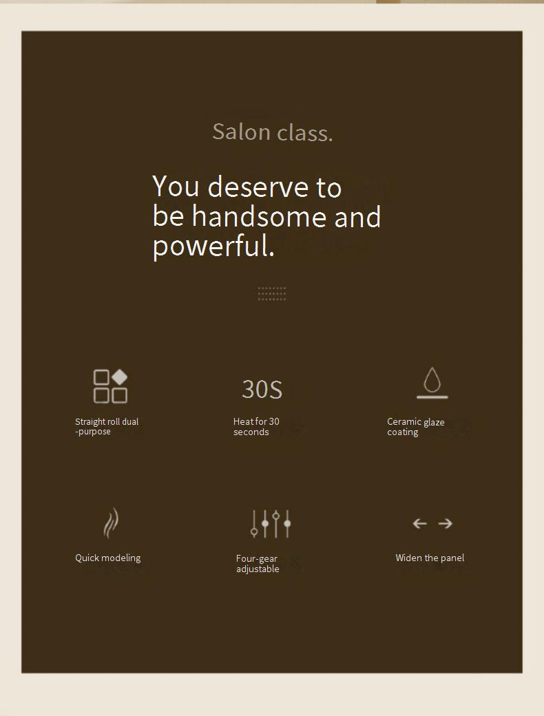 Fer à lisser et à boucler automatique professionnel - Outil de coiffure de qualité professionnelle avec température réglable et chauffage rapide (technologie ionique)_voghion.com