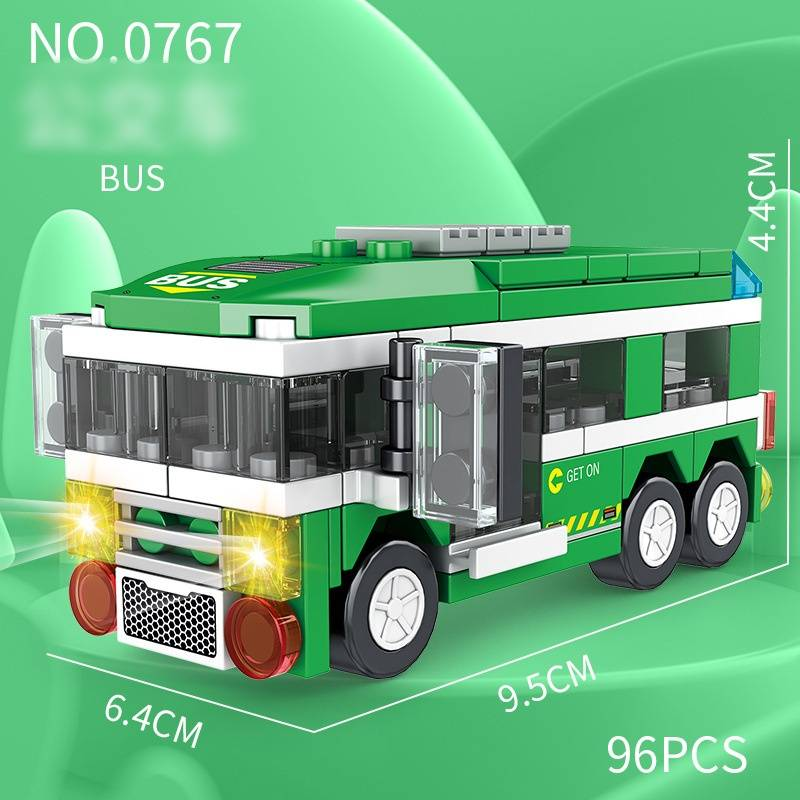 Jouets de construction Lego à plusieurs modèles, circulation urbaine, assemblage de voitures de dessin animé, jouets d'ingénierie, modèle de puzzle, cadeau de vacances_voghion.com