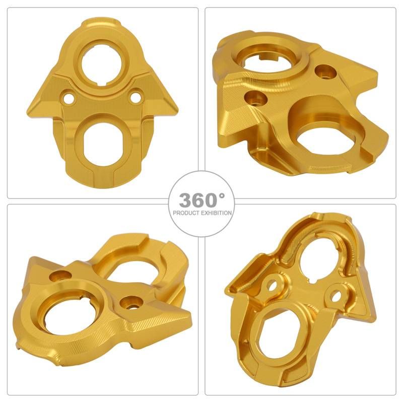 Universal Aluminum Alloy Center Console Trim Cover - Compatible With Multiple Car Models (Red, Gold, Silver, Black, Orange)_voghion.com