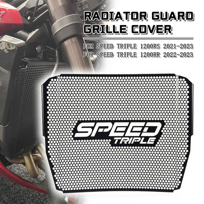 For Speed Triple 1200RS 2021-2023 Speed Triple 1200RR 22-23 Motorcycle Radiator Guard Grille Cover Protector Protective Grill_voghion.com