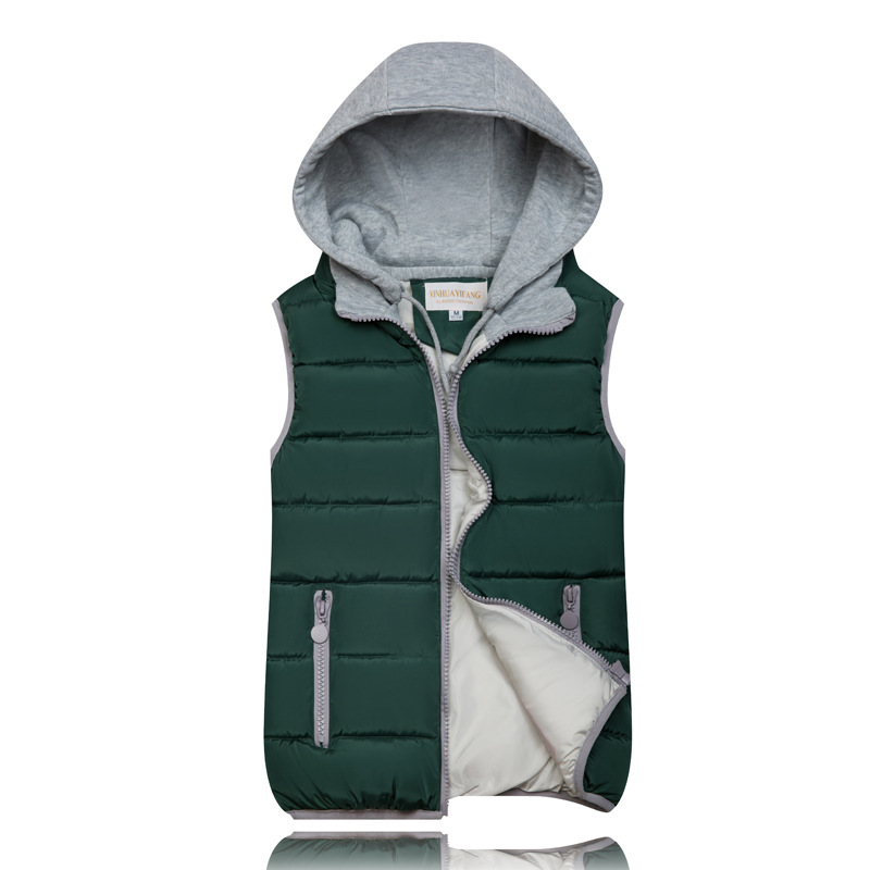 Gilet invernale da donna in cotone, gilet corto e caldo_voghion.com