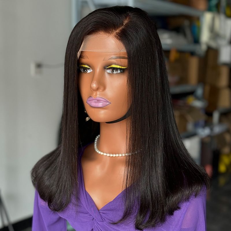 Extension per capelli Parrucche Parrucche senza colla Nodo sbiancato Humanhairwig parrucca_voghion.com