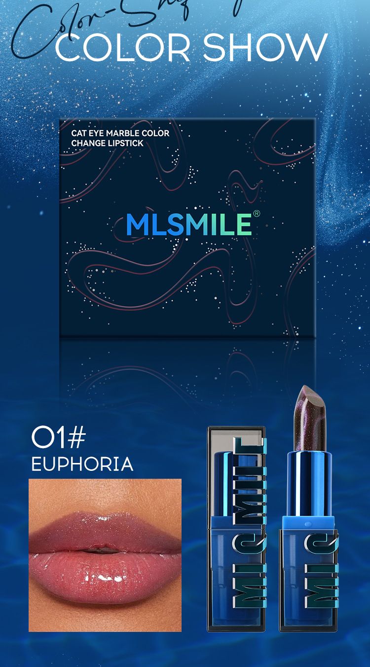 Cat Eye Shiny Color Changing Set Non-stick Cup Moisturizing Pearlescent Fine Flash Temperature Change Lipstick_voghion.com