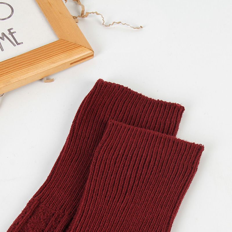 Lange Oberschenkel Herbst und Winter Student Hohe Baumwolle Kniestrümpfe Gestrickte Fried Dough Twists Strümpfe Flut_voghion.com