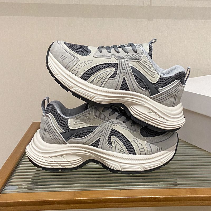 Papa Schuhe Studentin Sport Laufschuhe Freizeitschuhe Plattform Höhe Erhöhen_voghion.com