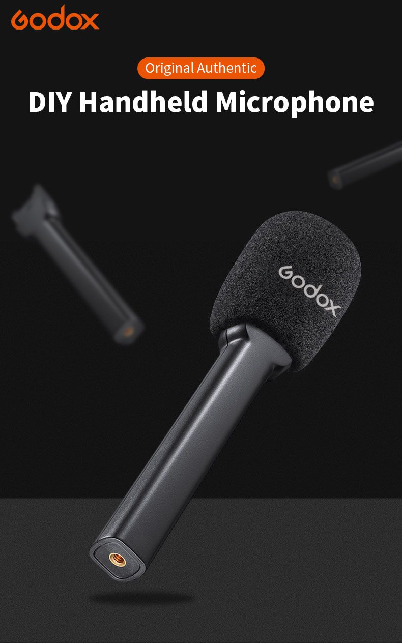 ML-H Wireless Handheld Stand Handle Grip Bracket for Godox Movek M1/M2/UC1 Professional Microphone_voghion.com