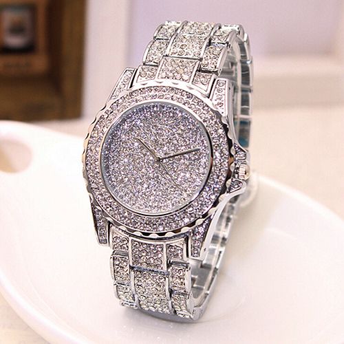 Yamaler Montre-bracelet à quartz avec bracelet en acier inoxydable pour femme_voghion.com