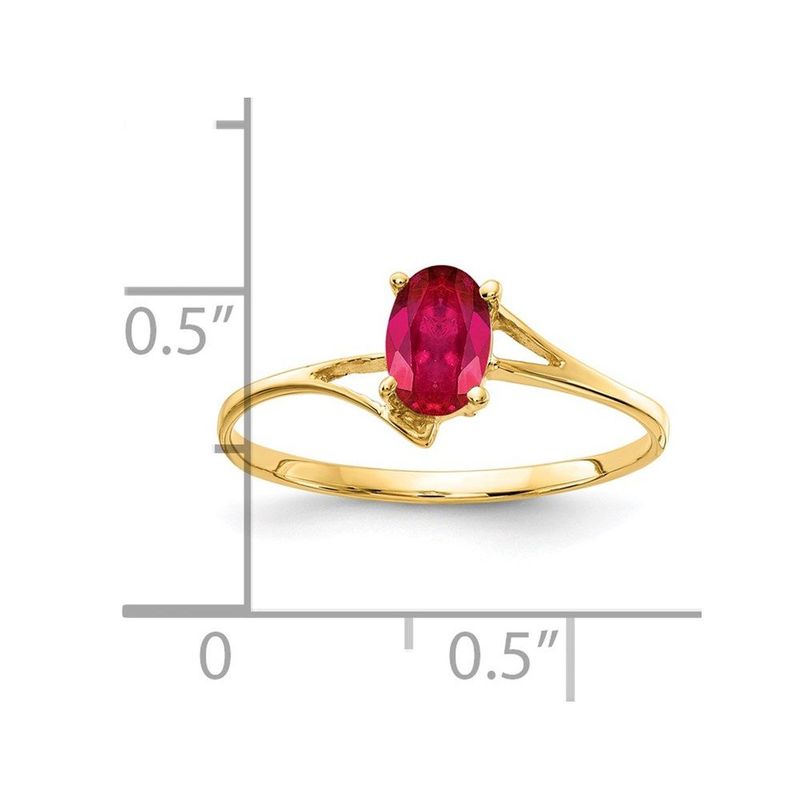 14k 6x4mm Oval Ruby Ring_voghion.com