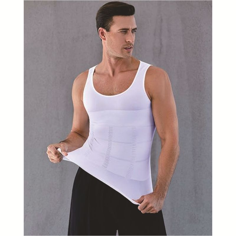 Cross-border New Lift Men's Body Shaping Vest Slim Body Shaping Waist Abdominal Tightening Thin Intimates TV Export_voghion.com