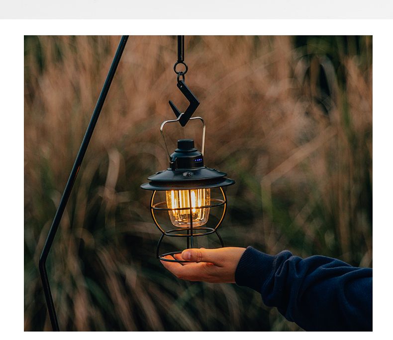 Luz LED portátil para exteriores, para acampar, con batería de larga duración, ideal para tiendas de campaña y caballos._voghion.com