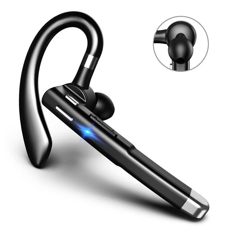 Wireless Trucker Headset Bluetooth 5.1 Earpiece Dual Mic Noise Cancelling Earbud_voghion.com