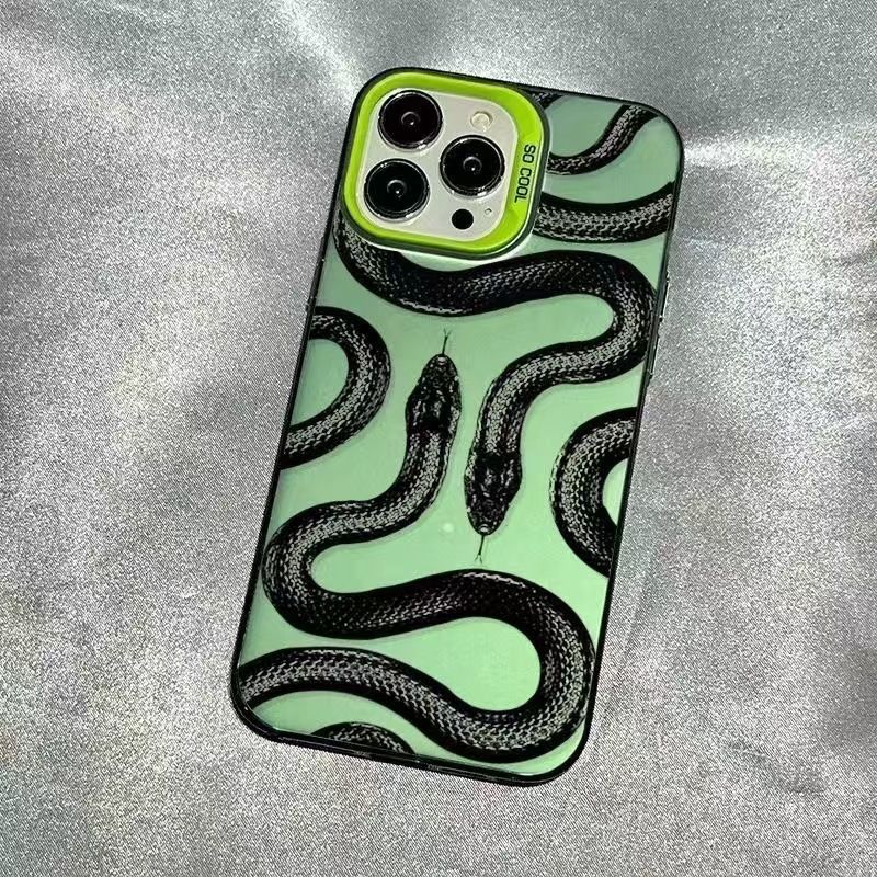 Dark Double Snake For Iphone16 Mobile Phone Case New Iphone15promax European And American Wind 14/13/12 Pro_voghion.com