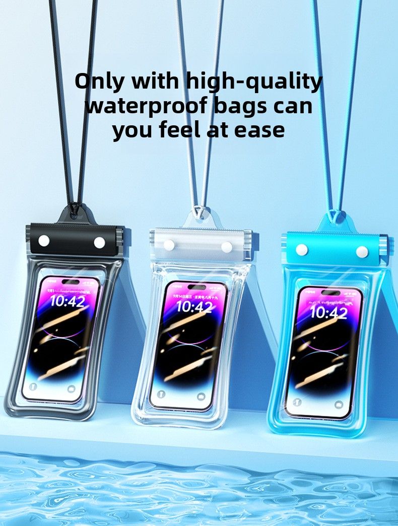 Wasserdichte Handytasche mit schwimmendem Touchscreen-Airbag, Schwimmen, Rafting, 70 % Rabatt auf gradversiegelte Tauchtasche für Fahrer_voghion.com