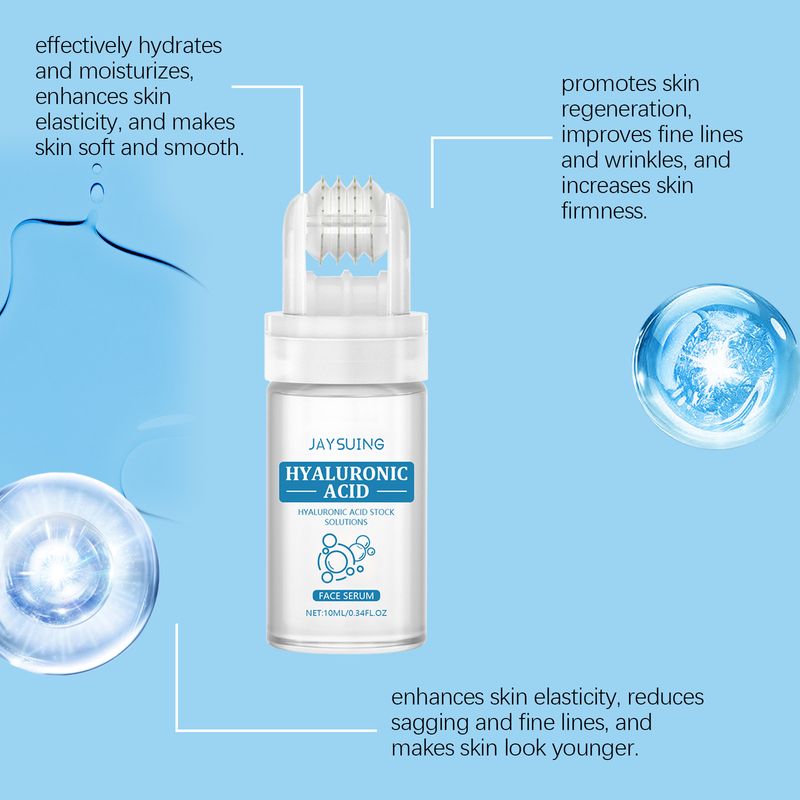 Siero Roller all'acido ialuronico, idratante, idratante e illuminante per la cura della pelle del viso_voghion.com