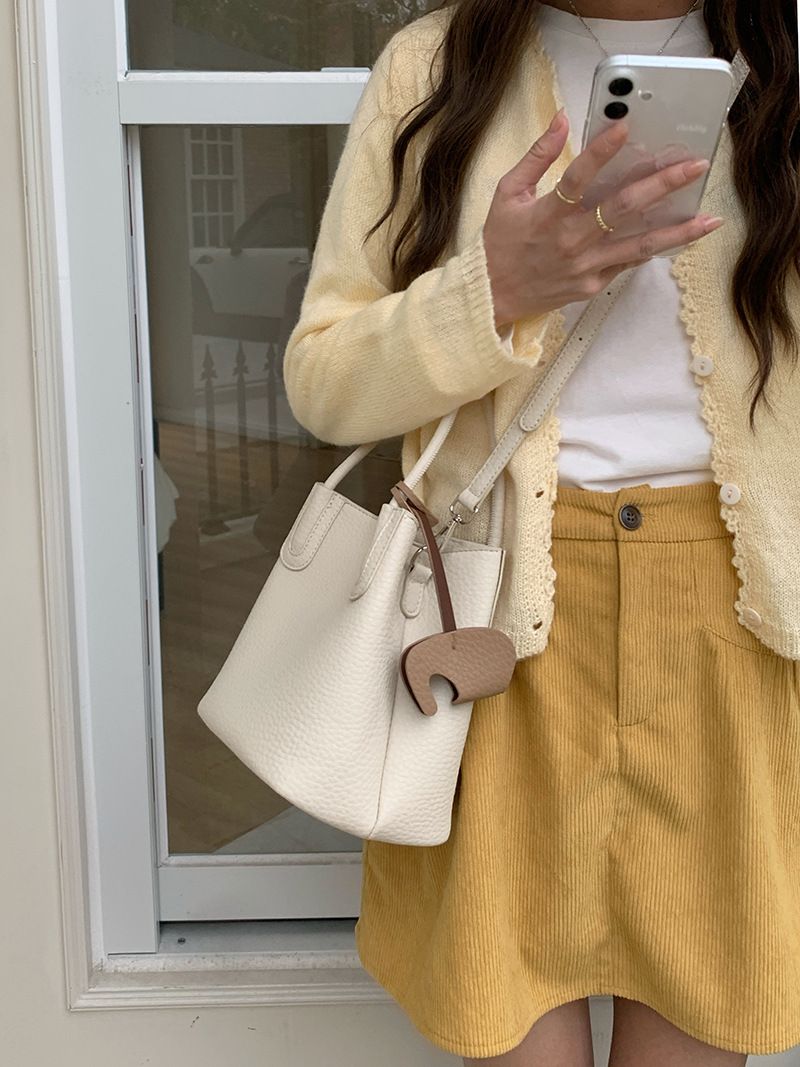 Women's Bucket Bag High Quality Large Capacity Bucket Bag Women's Senior Lazy Commuting Shoulder Crossbody Bag_voghion.com