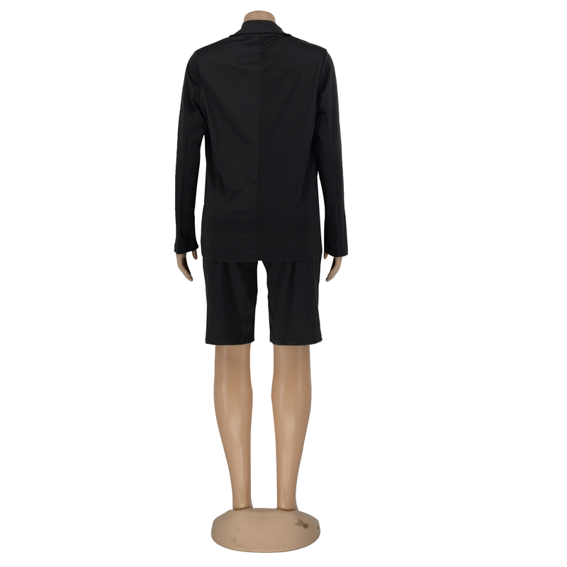 Dammekleeder Onofhängeg Websäit Kostümjacket Shorts Zweedeel Fréijoer Summer Casual Kostüm_voghion.com