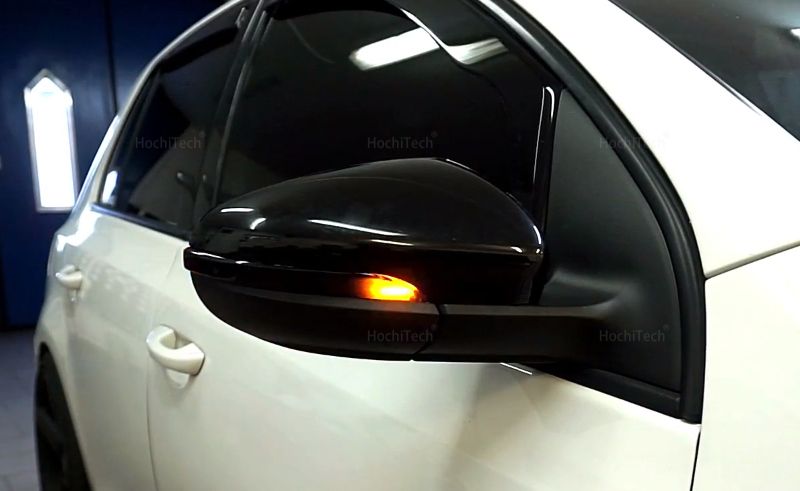 2 Pieces For VW Golf 6 GTI R32 208-2014 Led Dynamic Turn Signal Light Sequential Side Mirror Indicator Blinker_voghion.com