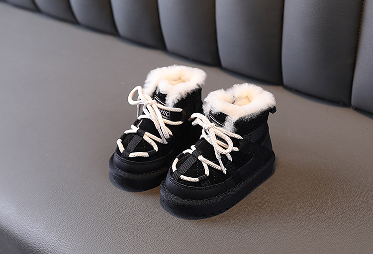 Children's Boots Winter Soft Soled Warm Snow Boots For Girls And Boys Low Top Cotton Boots For Boys_voghion.com